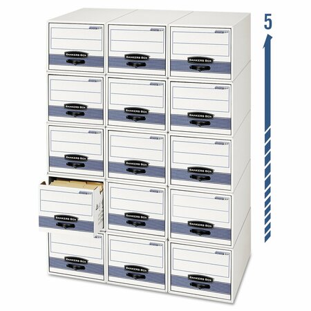 BANKERS BOX Drawer File Box, 9x4-1/4x24, PK12 00302